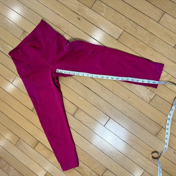 OLD NAVY Active Mesh Panel Pink Heathered Leggings with Pockets size XS - Picture 4 of 8